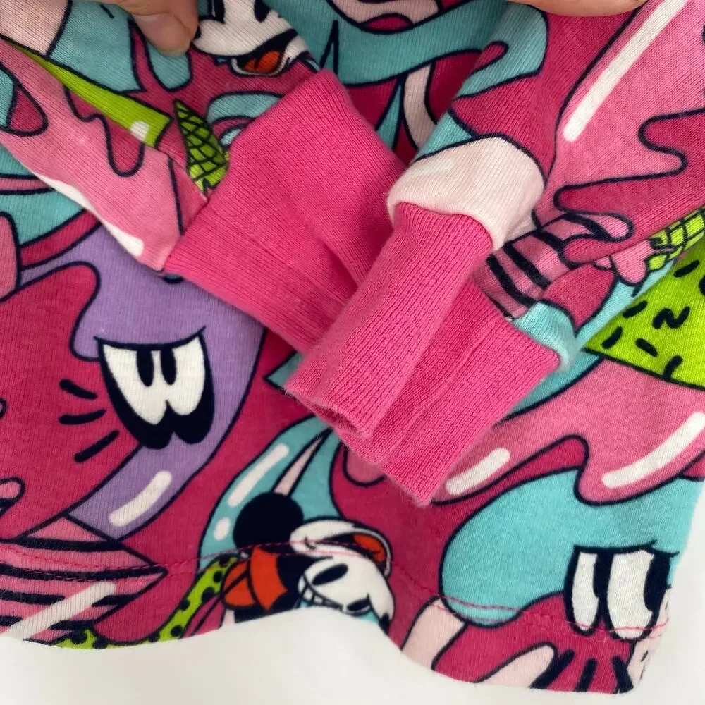 Disney x  Spotted Zebra Pajamas Girls‎ 4T Minnie Colorful Bright 2 Piece